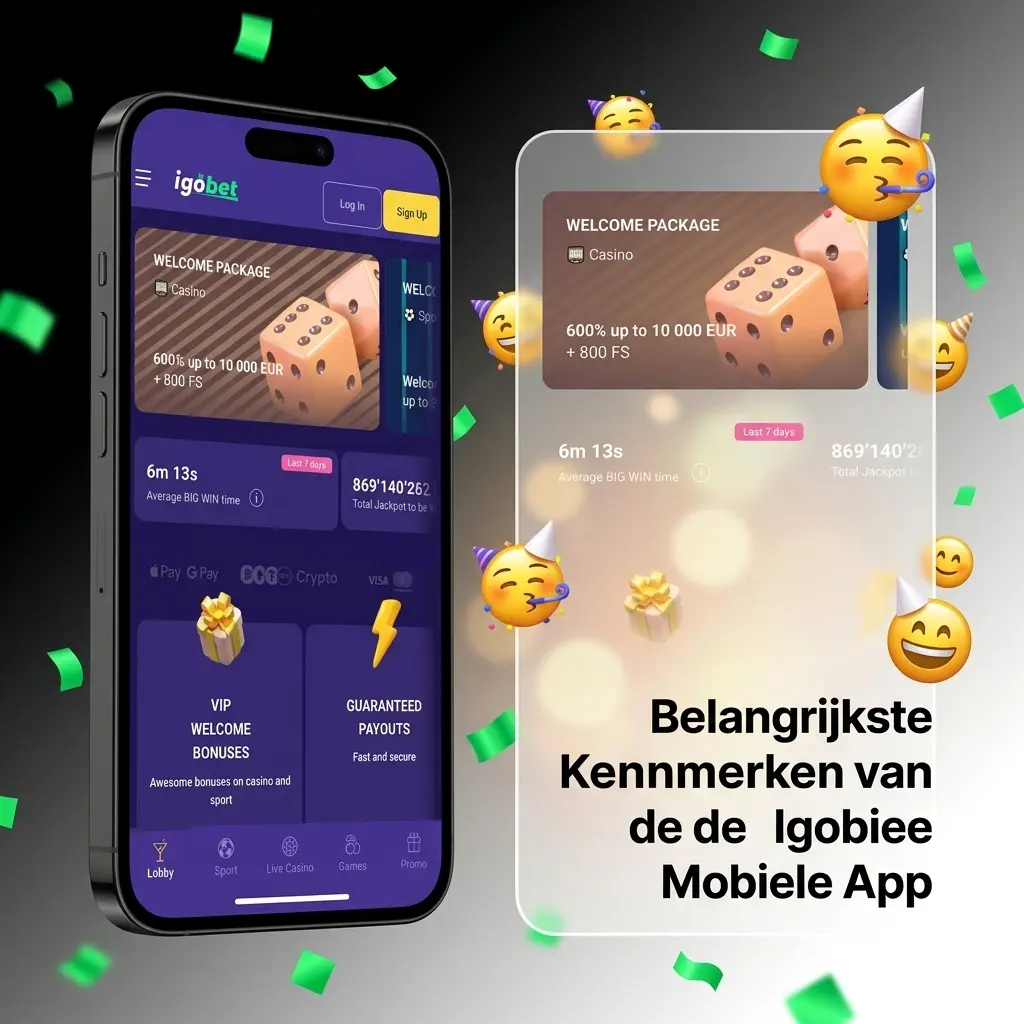 Igobet mobiele app met iDEAL en live weddenschappen