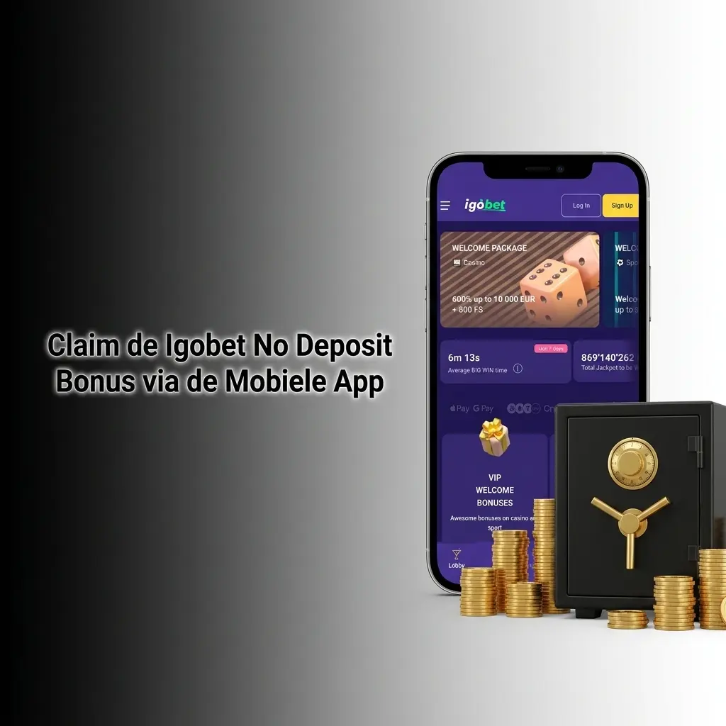Igobet mobiele app met no deposit bonus