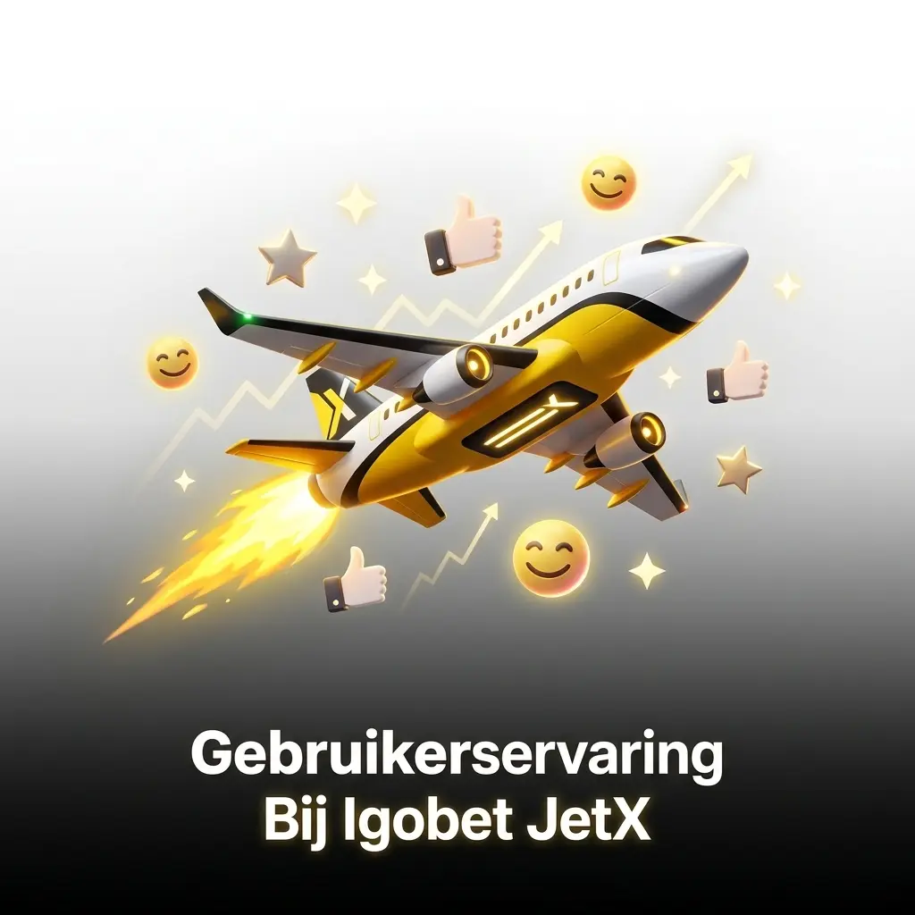 Igobet JetX interface op desktop en mobiel