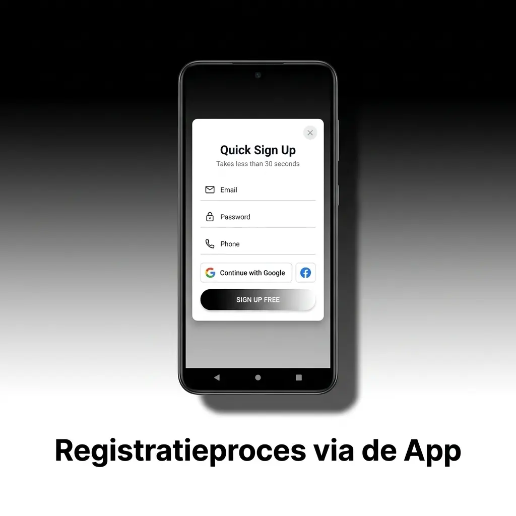Registratieproces in de Igobet app