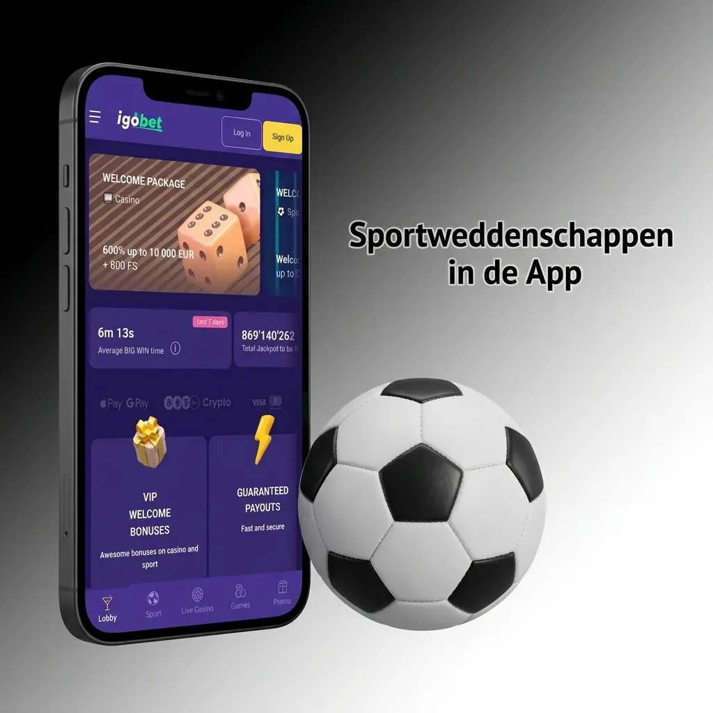 Sportweddenschappen plaatsen in de Igobet app