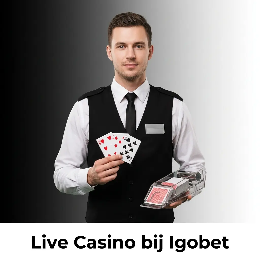 Live casino tafel met professionele dealer