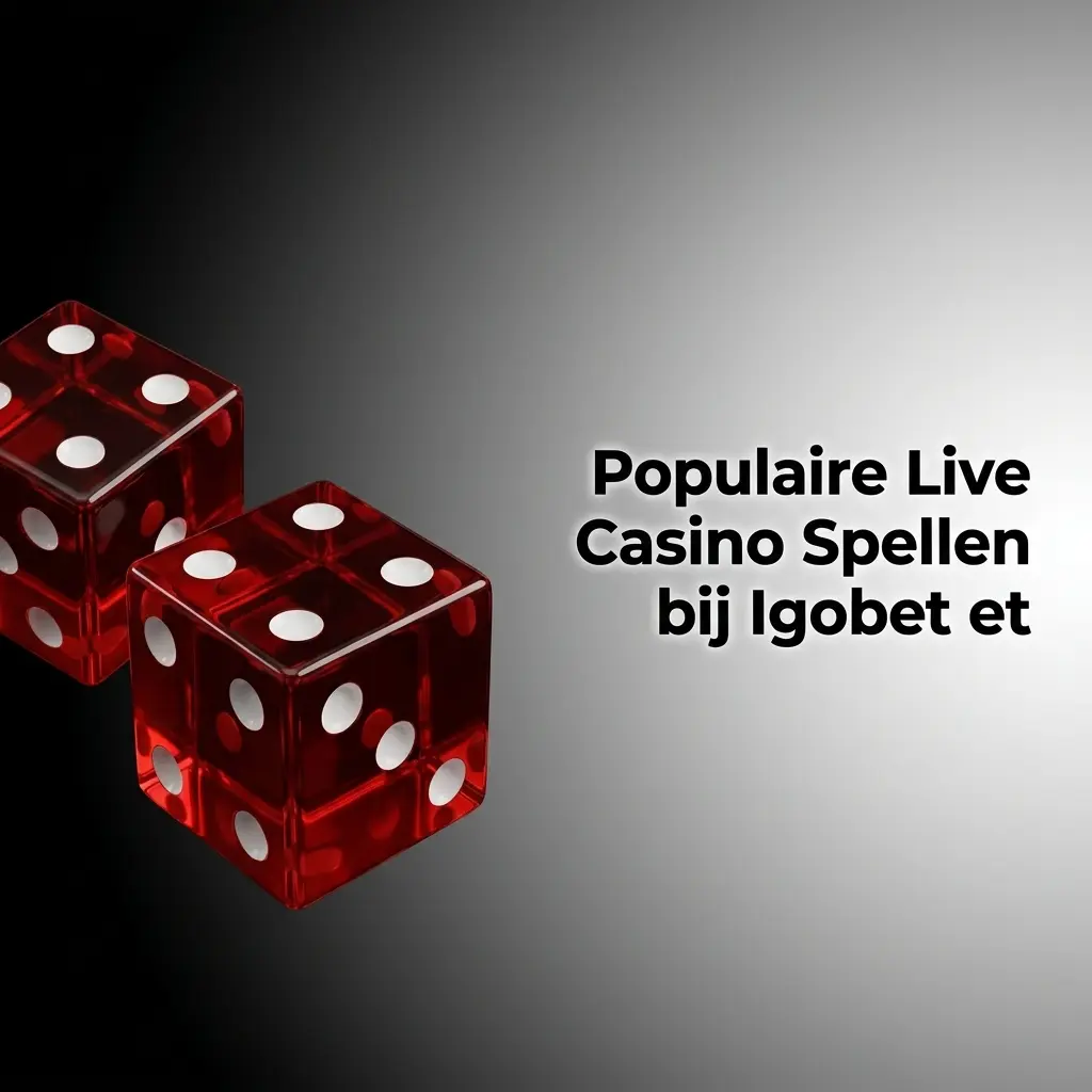 Live dealer casinotafel bij Igobet
