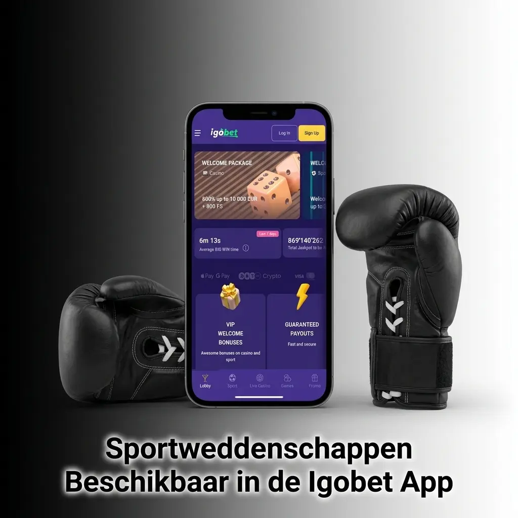 Overzicht van sportweddenschappen in de Igobet app