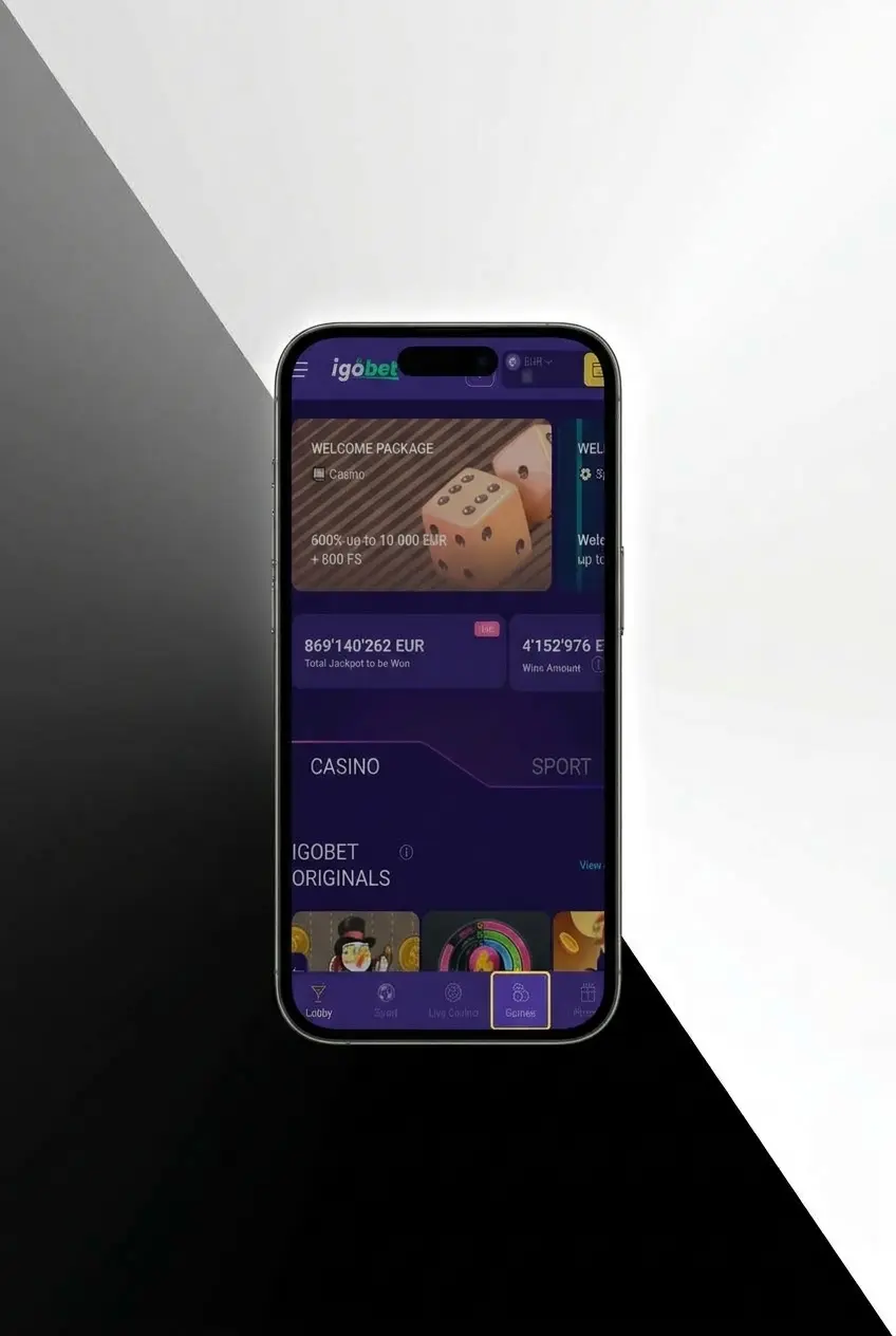 Live casino tafel bij Igobet